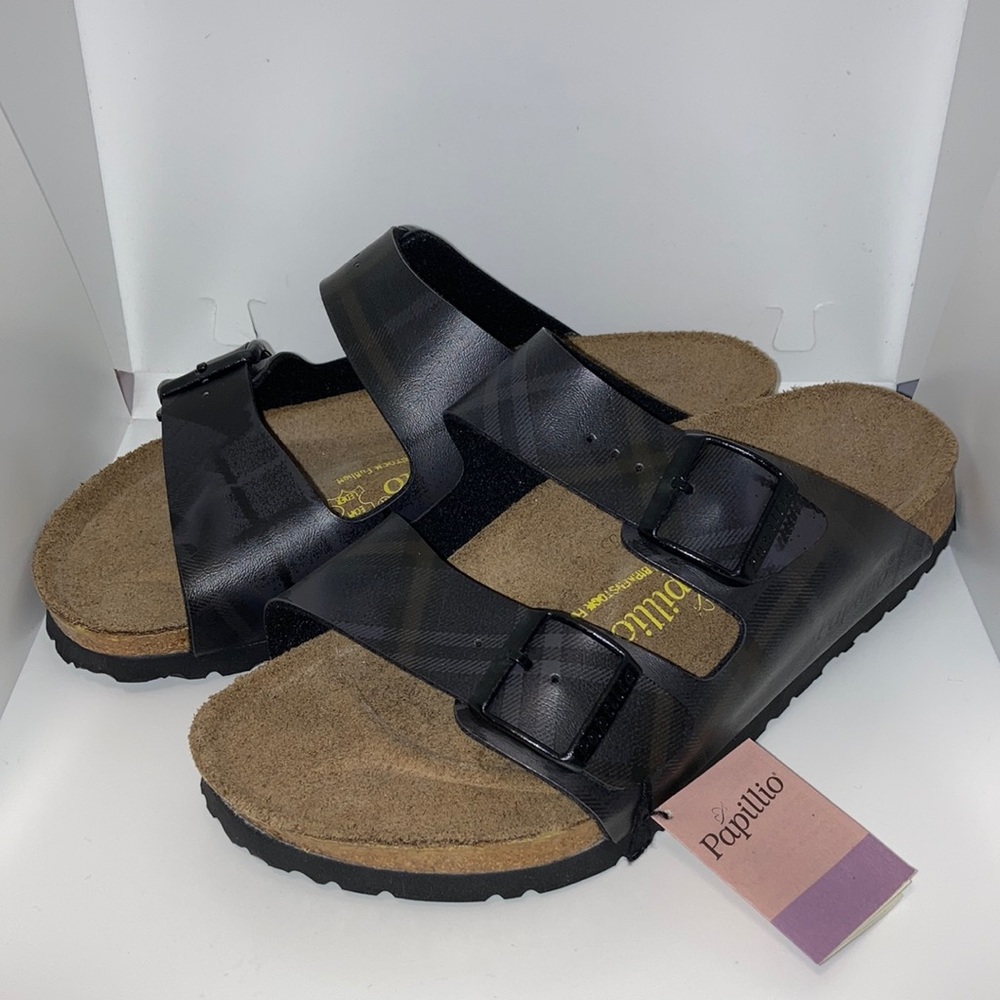 BIRKENSTOCK Papillio ARIZONA 39 Black Plaid